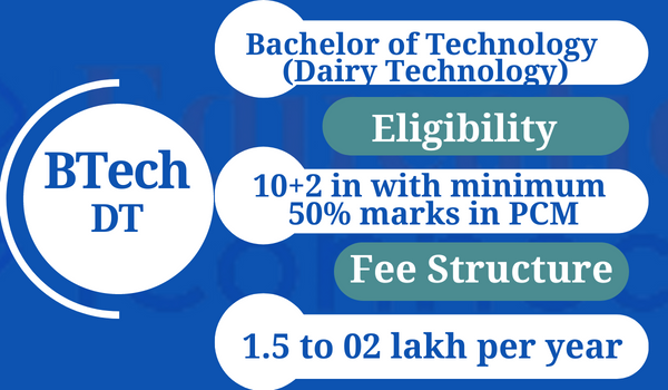 BTech In Dairy Technology Admission 2023 | Fee, Eligibility, Syllabus