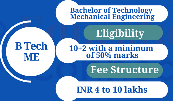 B Tech Mechanical Engineering Admission 2023 | Fee | Eligibility