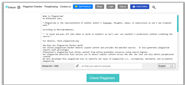 How Does Editpad Plagiarism Checker Assist in Students Written Work?
